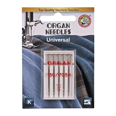 Иглы для БШМ ORGAN BL 130/705H Универсальные №110 (уп.5шт) (0)