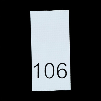 Р106ПБ 106 - размерник - белый (уп.200 шт)0