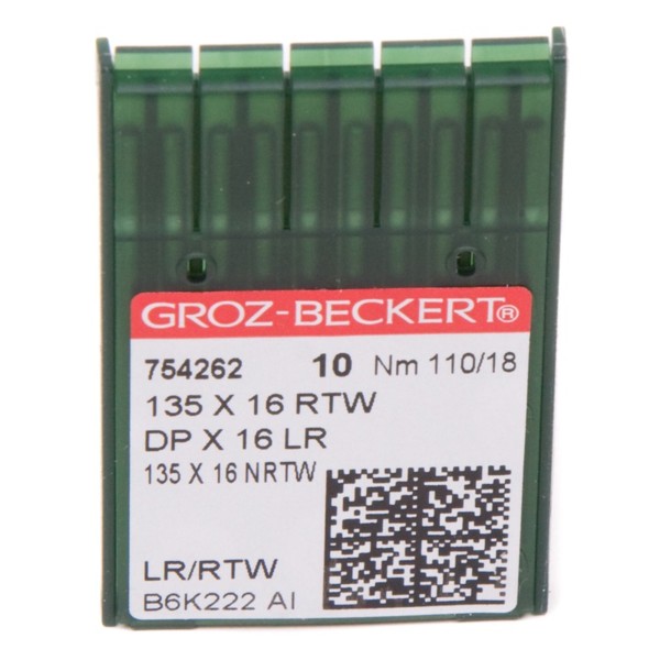 Иглы GROZ-BECKERT DPx16 LR (135x16) №110/18 (уп.10шт.)0